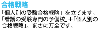 入学テストを元に塾長が合格プランを作成します